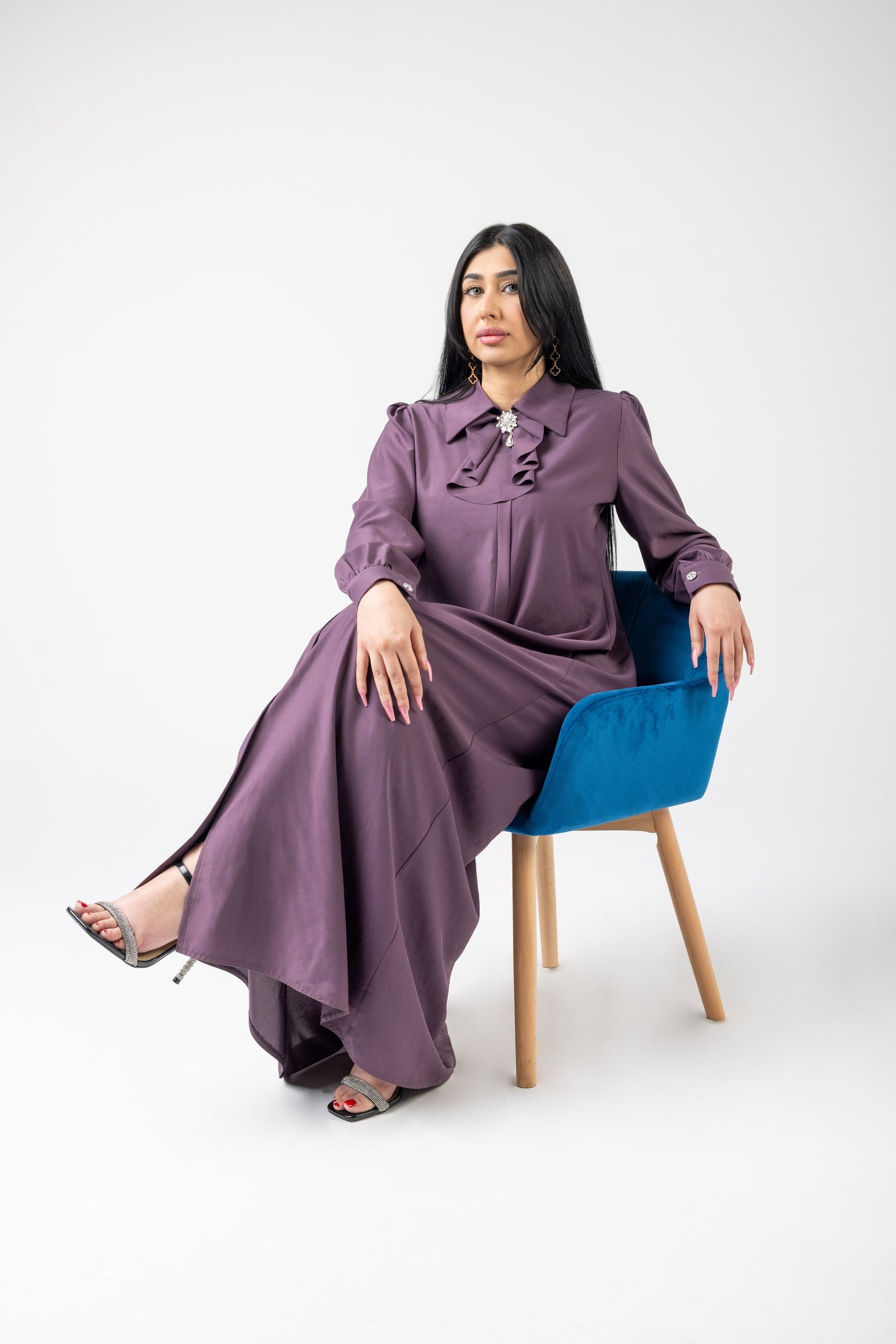 Long Sleeve Party Wear Abaya