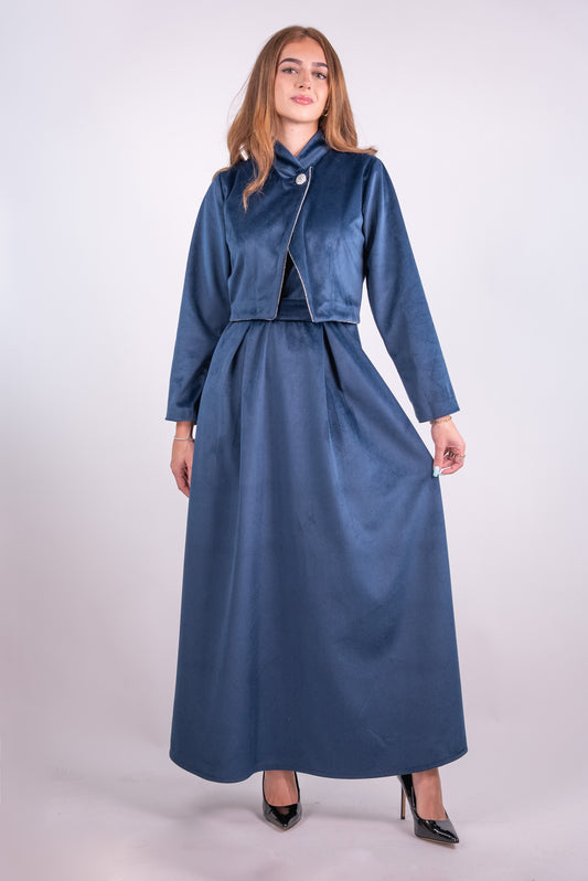 Maxi Velvet Dress & Abaya